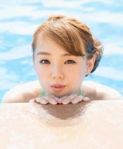 Blowing Kisses from the Pool