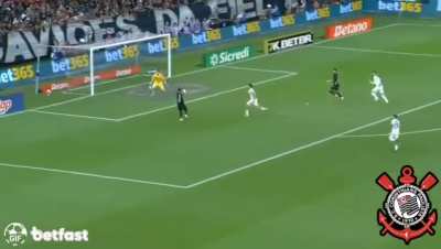 GOLAÇO do Timão com passe espetacular do Garro pro Memphis