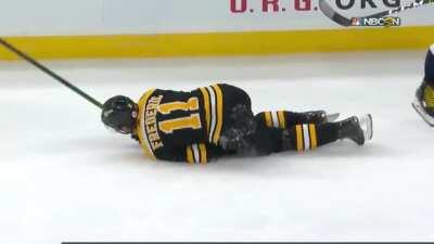 Alex Ovechkin spears Trent Frederic in the privates