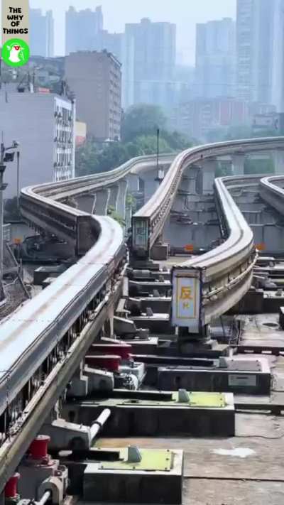 How tracks are switched in China