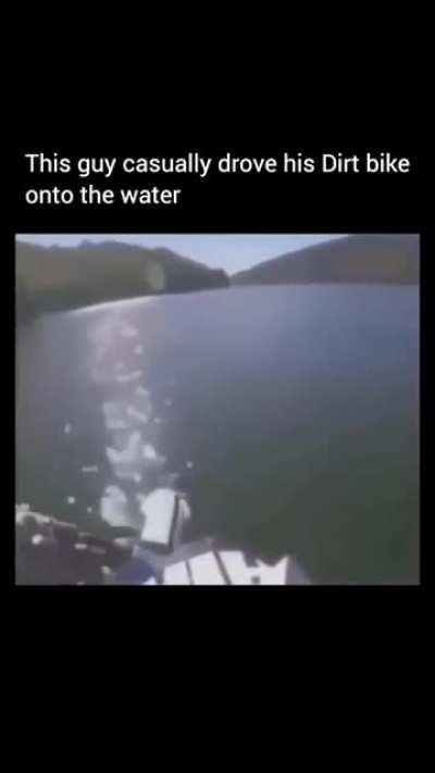 there is no bridge then drive over the water