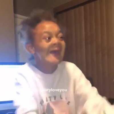 When dej arm slip off the titty and the fat ass areola pop out