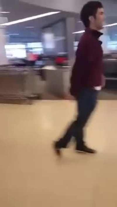 To disobey airport security..