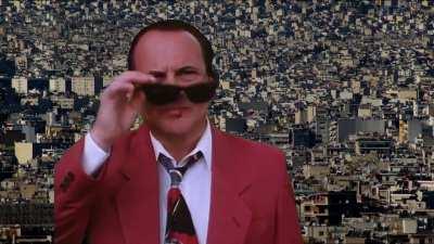 Tourists in Athens expecting ancient civilization, but finding a concrete jungle inhabited by semiturks