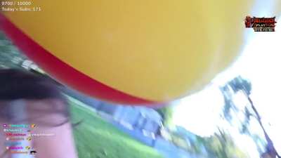 Arthur throws a giant ball at emily