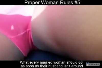 Proper Woman Rules #5