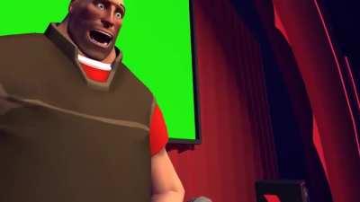 Heavy has a mental breakdown green screen