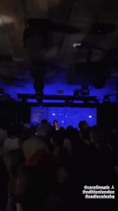 Caroline, DJ of the party, last night, at @editionlondon in Soho, London. (New post)