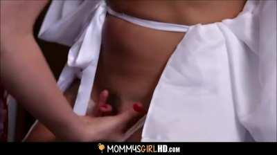 Stepdaughter Almost Caught by Stepdad