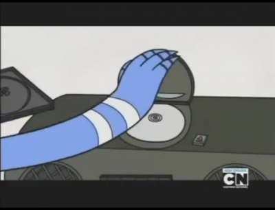 Rigby really doesn't appreciate good music