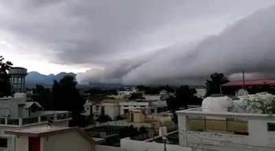 Clouds entering Islamabad
