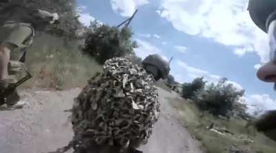 Group of international volunteers fighting for Ukraine in the Donbass - date unknown