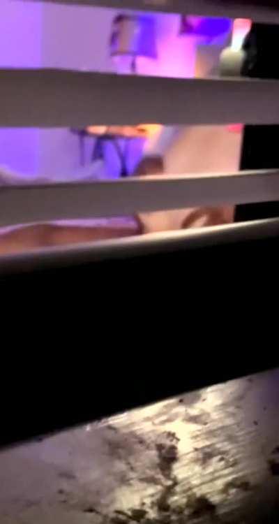 Came home early and the latch was on the door.. came around back and caught my wife doing this with a bbc … I didn’t even stop it I just jacked off and waited for him to finish..