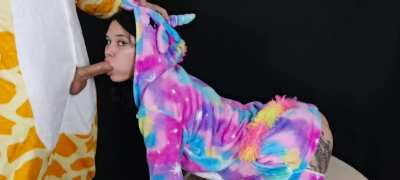 Gagging from a Deep Throat, Because His Cock Is Huge - Kate Koss