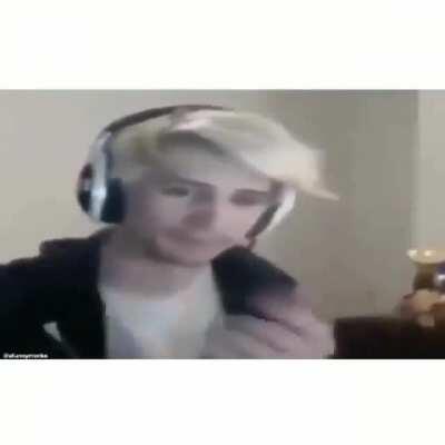 The Nerv operator when he sees through the cameras a 14 year old boy masturbating on a 14 year old girl in a coma