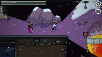 When someone chases you in Among Us