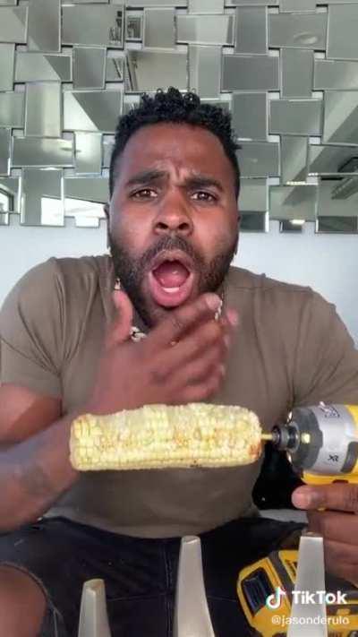 What could go wrong eating corn on the cob with a drill