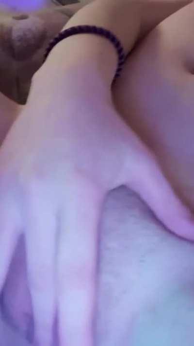 Would you cum in my mouth or on my tits?