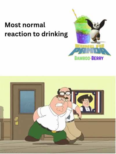 Dreamt that they made a promotional Kung Fu Panda (probably 5?) slushie. It tasted fine but it gave you terrible diarrhea and people were making memes like this about it