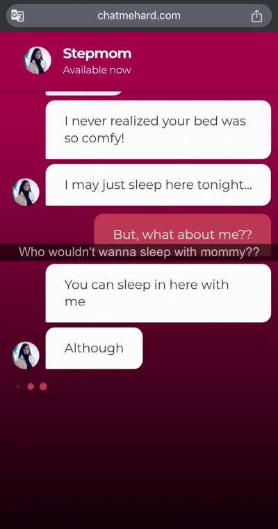 I wanna sleep with my son, but does he wanna sleep with me?