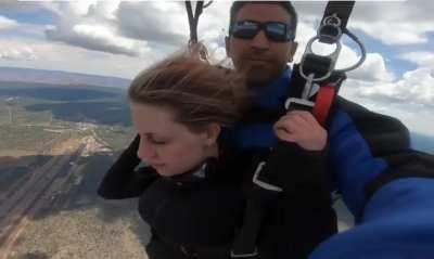 It's a hiiiigh place for a tinnnnny thing