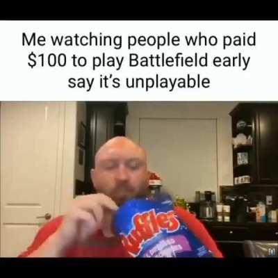 Y’all are the ones who decided to buy it after the open beta