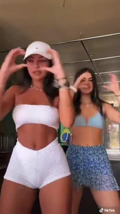 Fat ass in white shorts🤍