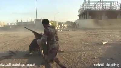 RPG Backblast downs a rebel (First Libya civil war 2011 - recorded in Sirte)