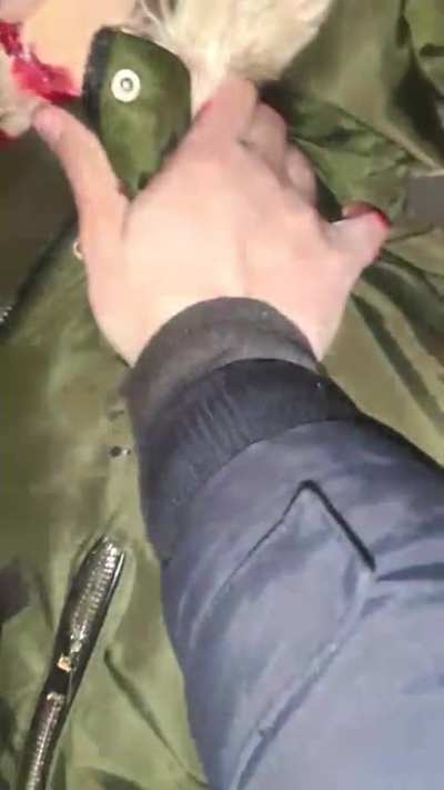 This couple try to help people got shot when they try to get out the conflict zone (they too). And then got spot by Ukriane troops, the wife got shot during the escape; But the husband got out alive and curently in his relative house. (That's all i got)