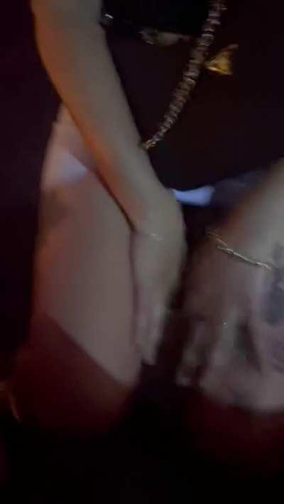 No panties, no problem 😉 [GIF]