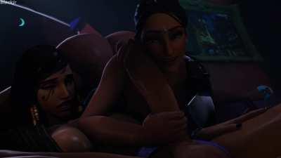 Symmetra servicing Pharah (Blackjr) [Overwatch]