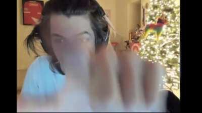 xQc finds a Clown 👉🤡 (Taken from stream highlights for meme purposes)