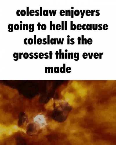 coleslaw is terrible