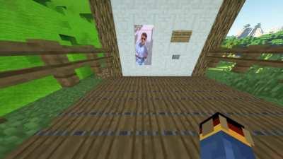 The truth behind this minecraft painting.