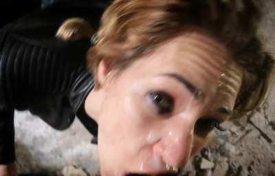 I sucking cock after i got the cream on my face [oc]