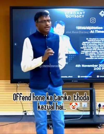 Arey Sir par mai to... 