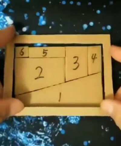 Perpetual puzzle illusion, but how can it fit if you keep adding squares...