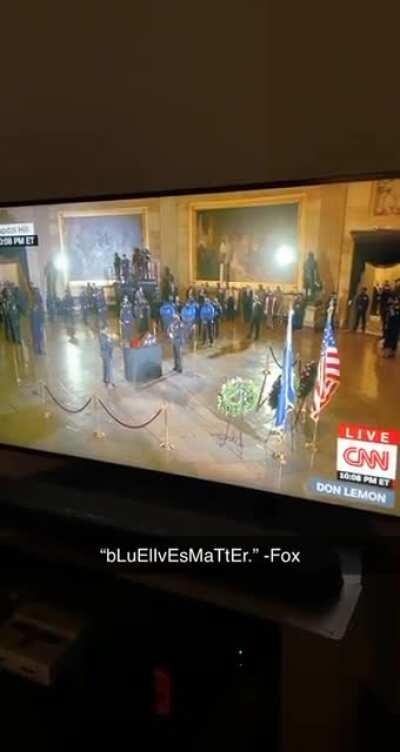 Guess which network isn’t showing the funeral of Officer Sicknick? Guess which 2 are?