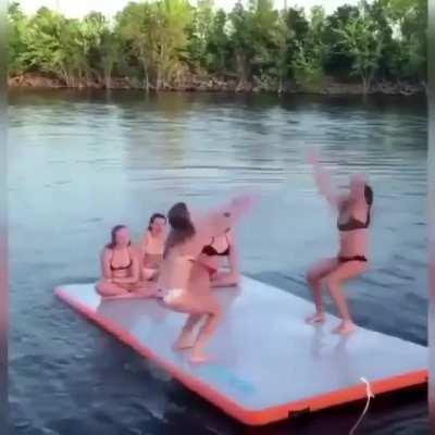 HMC while I try to do a back flip w my friend