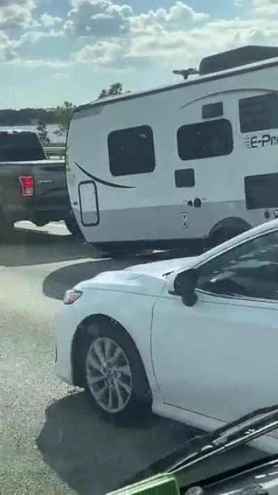 Ummmm that’s not supposed to do that! They kept on driving for miles