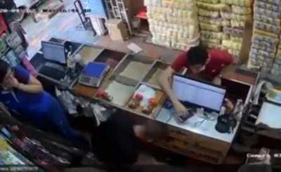 ... To impress saleslady