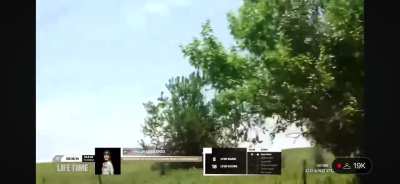 Unbound cyclist swipes away competition