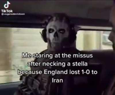 If ingerland loses the missus gets the bruises