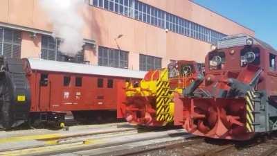 Aufmarsch der Schweizer Schienenfräsen