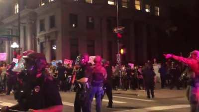 Denver Police demonstrating 