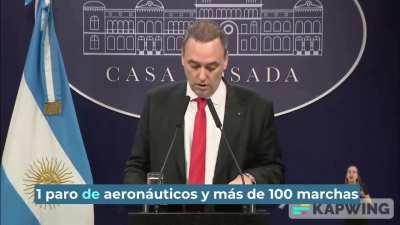 Manuel Adorni sobre el paro general de mañana - 