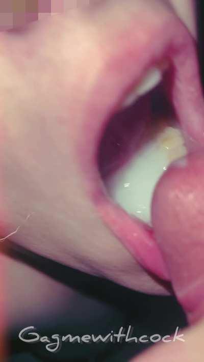 Swallowing an epic thick load