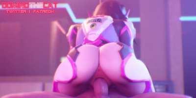 D.Va riding, (DominotheCat)