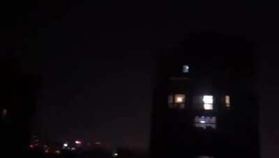 The guy in charge of the local public announcement system fell asleep, filling the whole area with the sound of his snores.