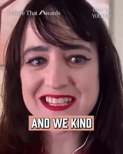 [AnthonyEdwards] Mara aka Matilda Wilson! @marawilson My favorite actress! My favorite movie! Congratulations on winning the 1st Believe That Awards Legacy Award!